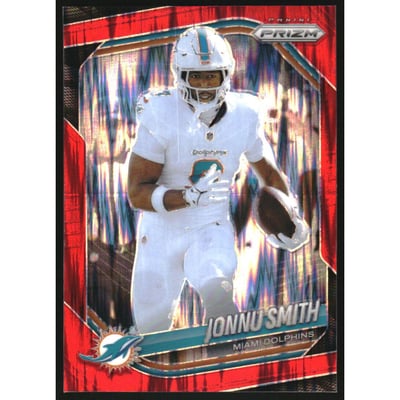 2025 Panini Prizm Prizms Red Flash #51 Jonnu Smith
