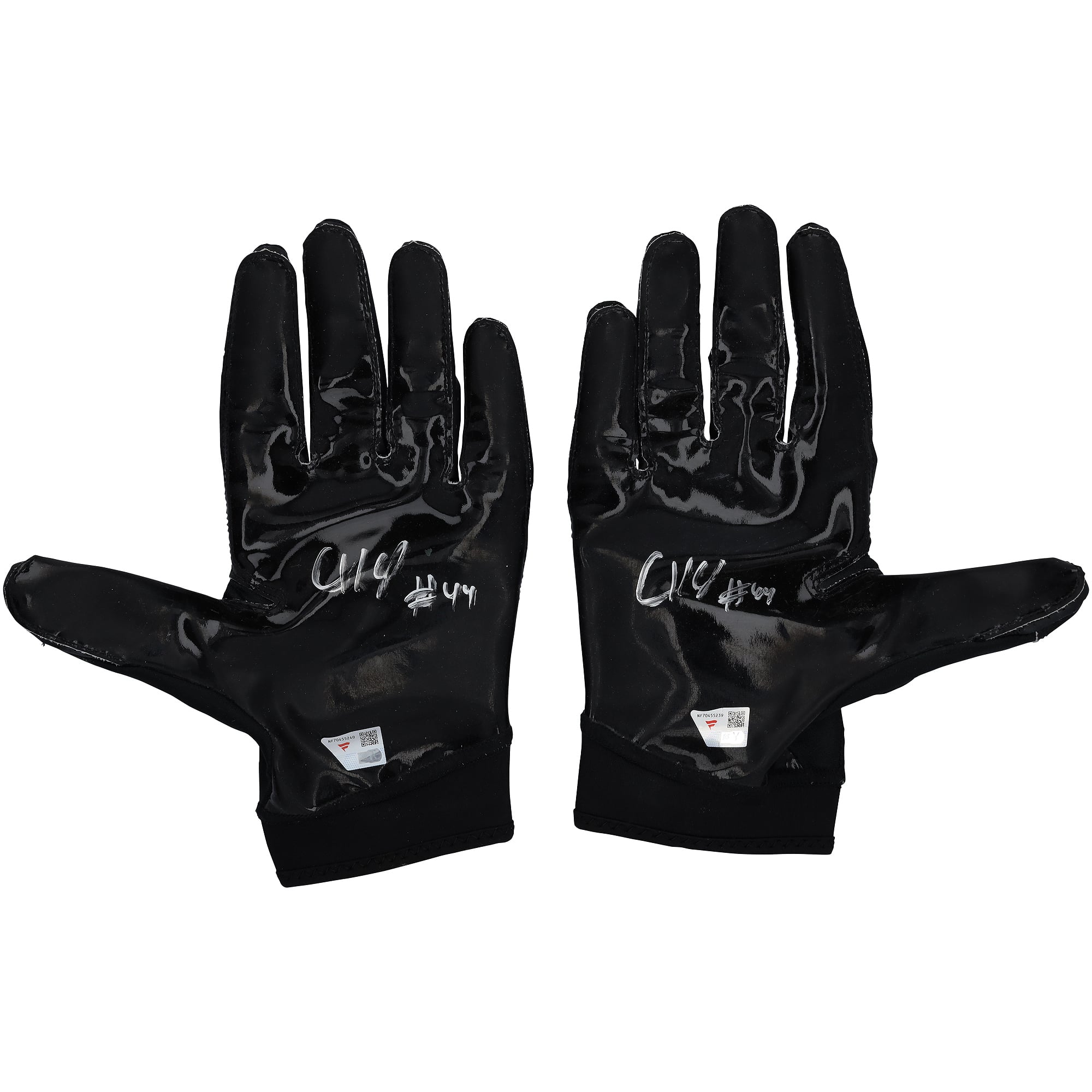Chop Robinson Miami Dolphins Autographed Game-Used Black Nike Gloves vs. Green Bay Packers on November 28, 2024