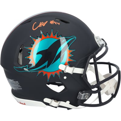 Chop Robinson Miami Dolphins Autographed Fanatics Authentic Riddell Rivalry Speed Authentic Helmet