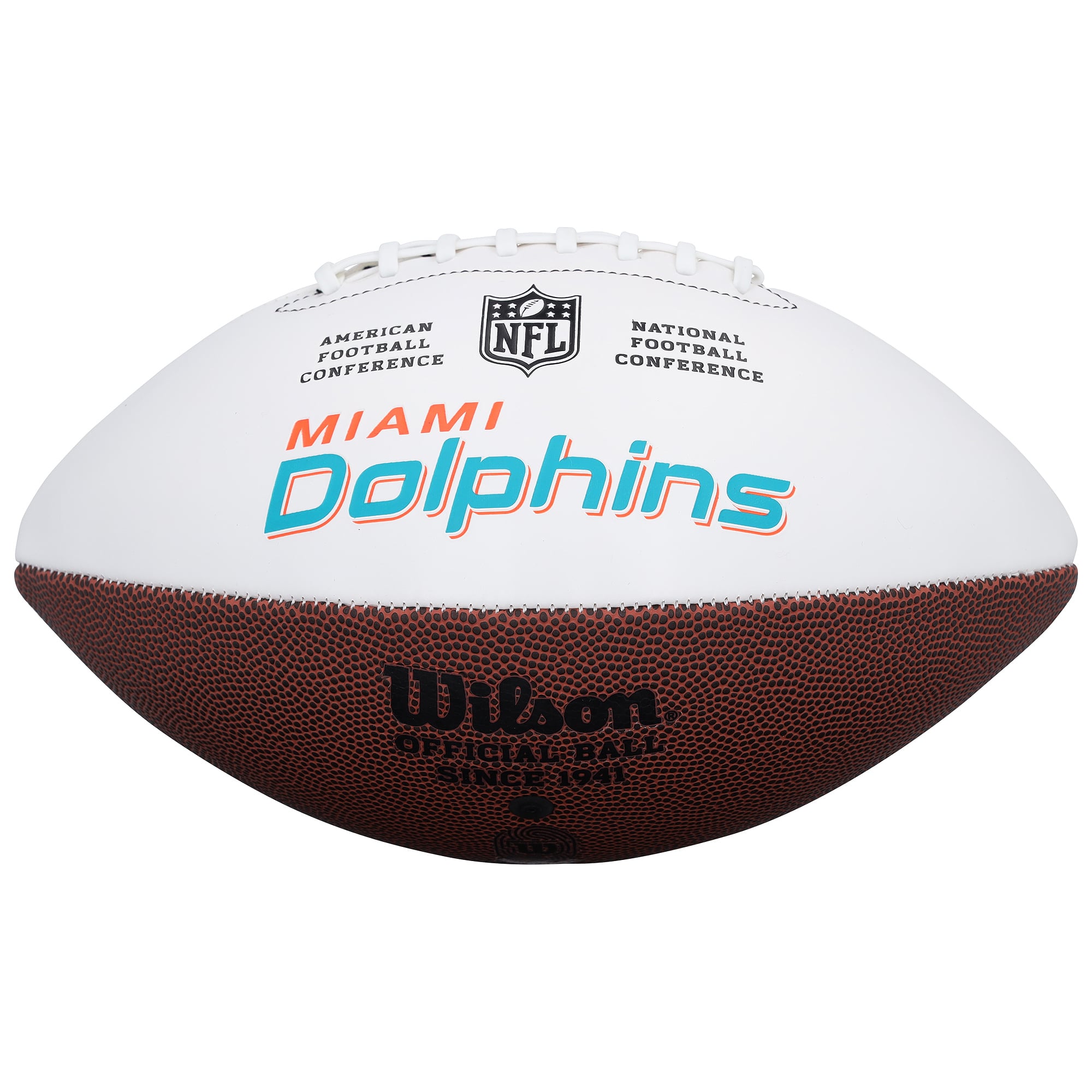 Chris Bell Miami Dolphins Autographed Wilson White Panel Football