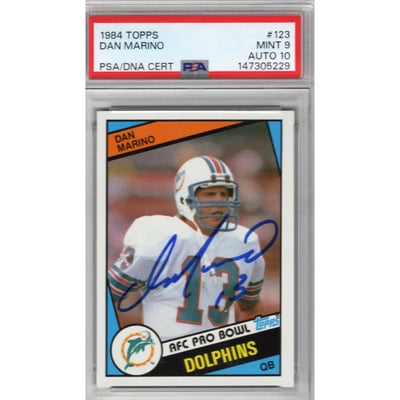 rare dan marino cards Dan Marino Autographed Trading Cards, Signed Dan Marino Inscripted Trading  Cards