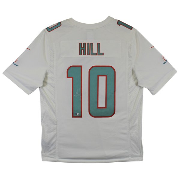 Tyreek Hill Miami Dolphins Signed Aqua Stitched Throwback Jersey – JSA Witness COA, Original