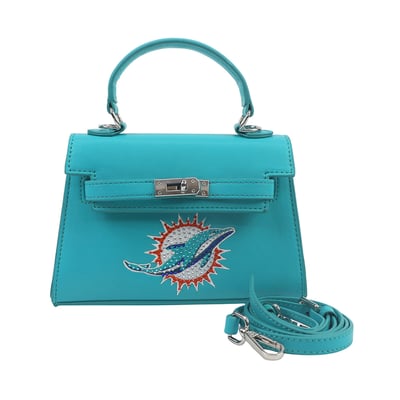 Miami Dolphins FABGATING by Cuce Team Color Vegan Leather Mini Purse