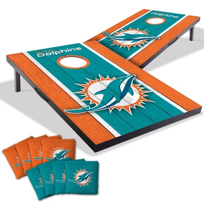 Miami Dolphins Fanpoint 2' x 3' Cornhole Game with Bags