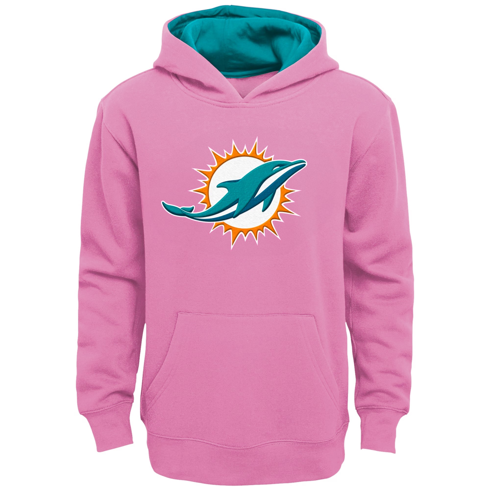 Girls Youth Pink Miami Dolphins Prime Hoodie