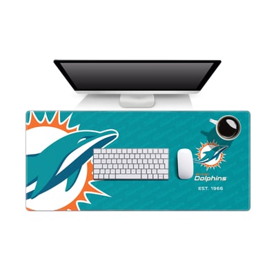 Miami Dolphins IDNA 15.7" x 35.4" Logo Series Desk Pad
