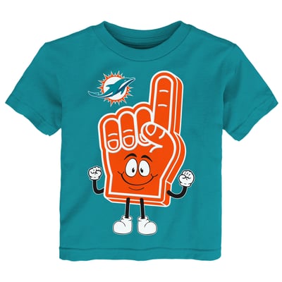  Miami Dolphins Outerstuff Infant Handyman T-Shirt - Aqua