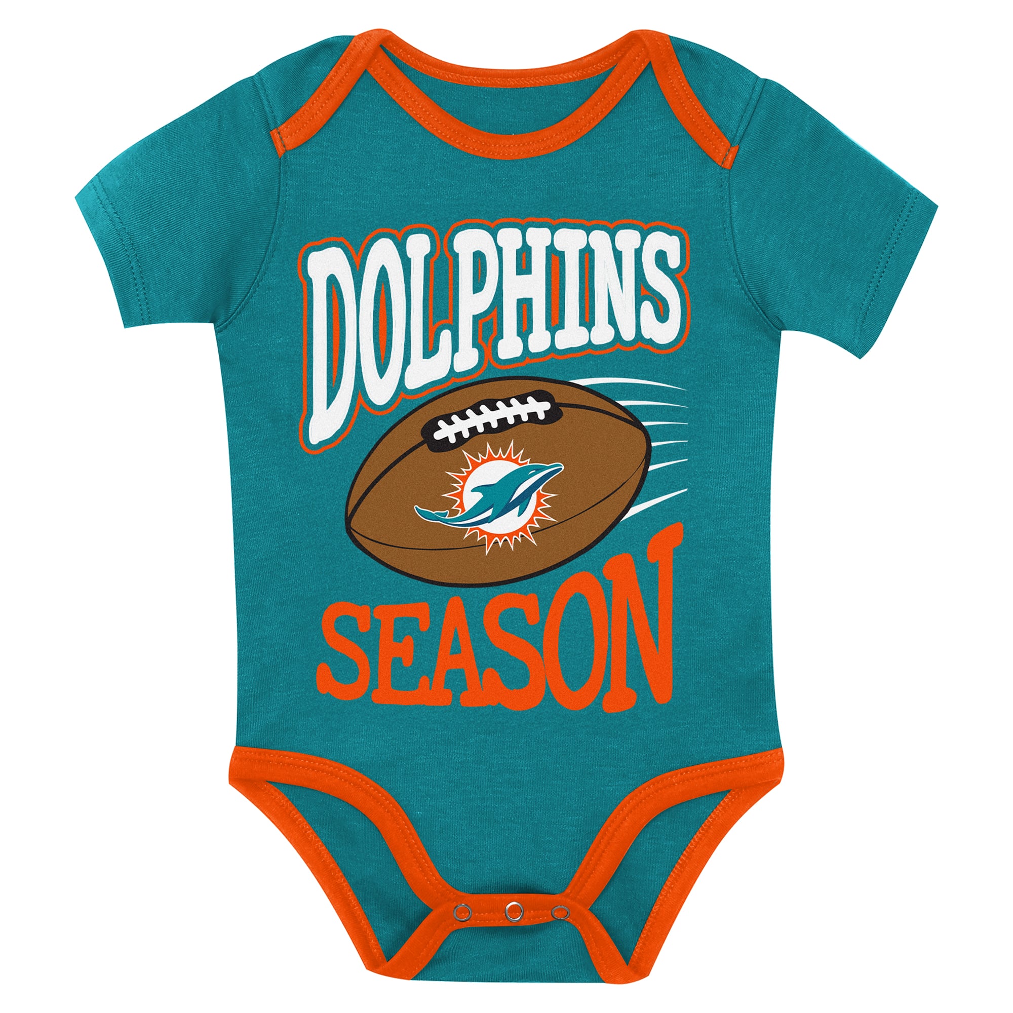 Ensemble de body 3 pièces pour bébé Outerstuff Miami Dolphins, premier choix la ronde