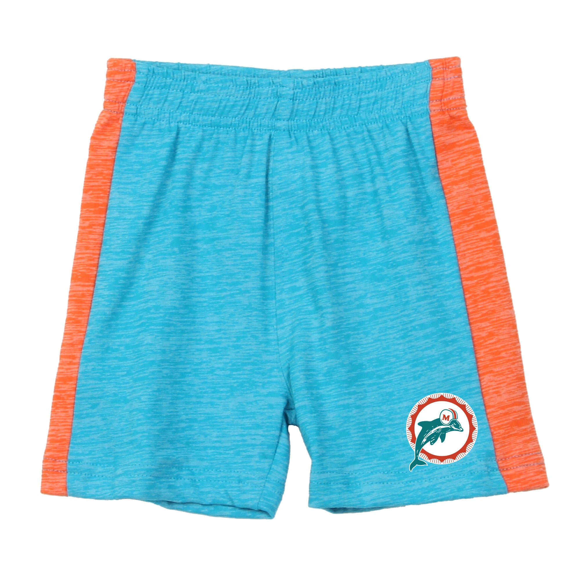 Ensemble body et short pour bébé Wes & Willy orange/turquoise Miami Dolphins Cloudy Yard Hopper