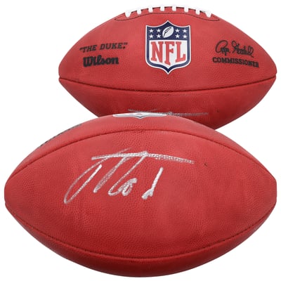 Jacob Rodriguez Miami Dolphins Autographed Fanatics Authentic Wilson Duke Full Color Football