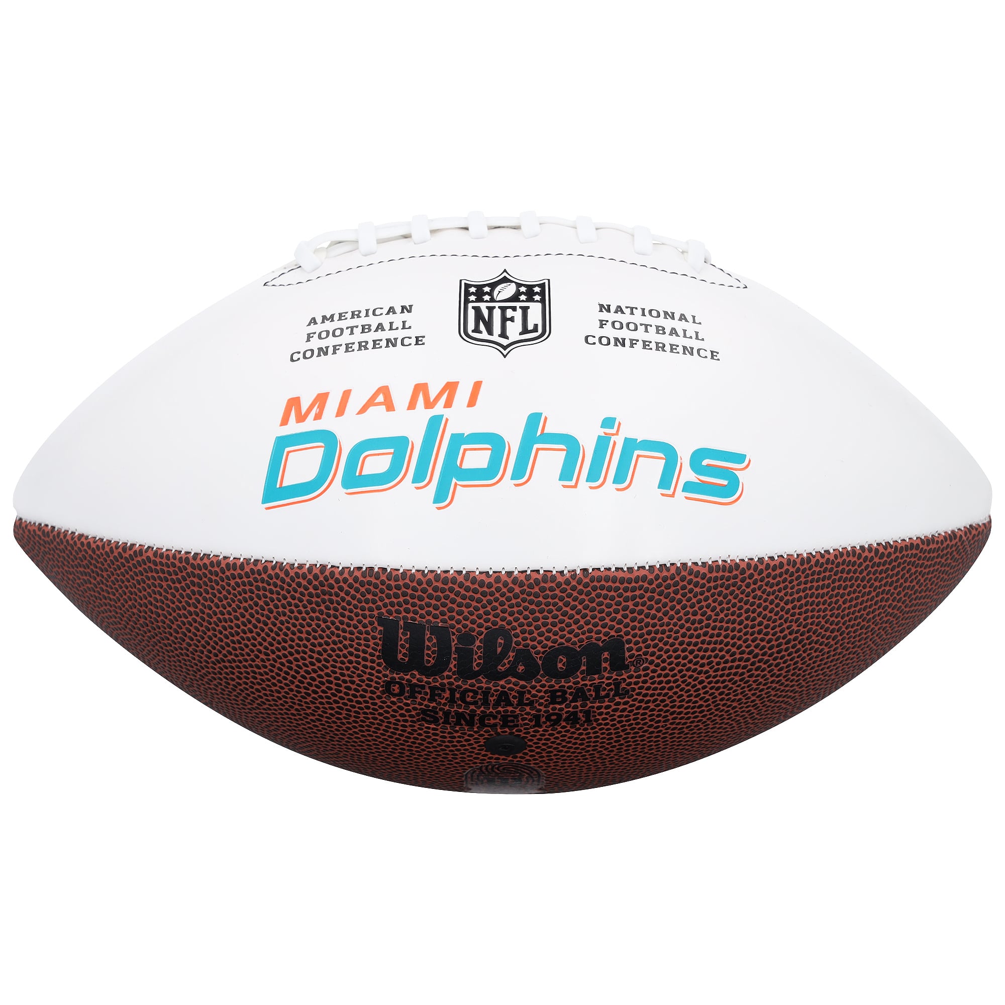 Jacob Rodriguez Miami Dolphins Autographed Wilson White Panel Football