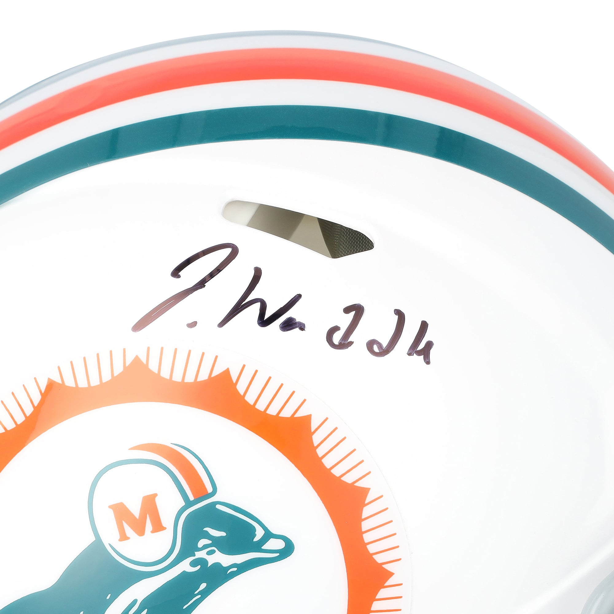 Jaylen Waddle Miami Dolphins Autographed Riddell Tribute Speed Authentic Helmet