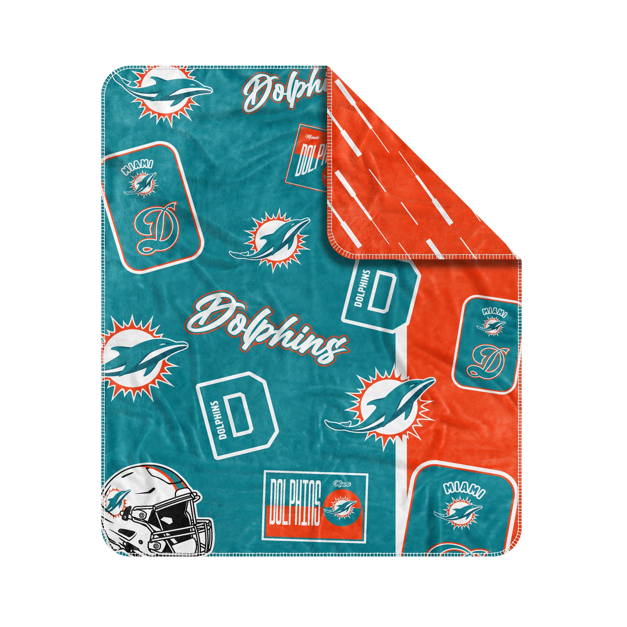 Couverture jetée Dream Weave 50" x 60" avec logo Miami Dolphins
