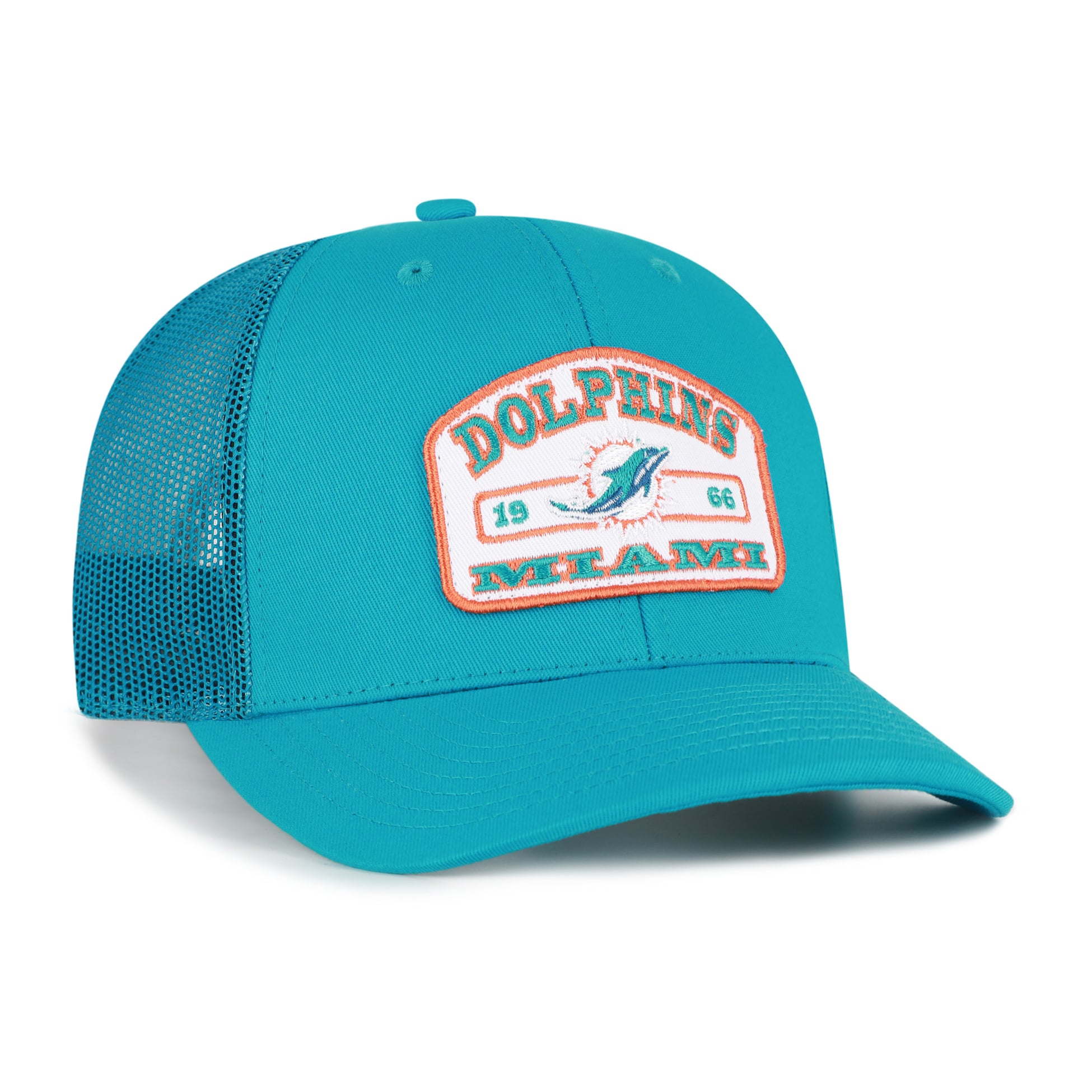 Casquette trucker ajustable pour homme '47 Aqua Miami Dolphins Roadway