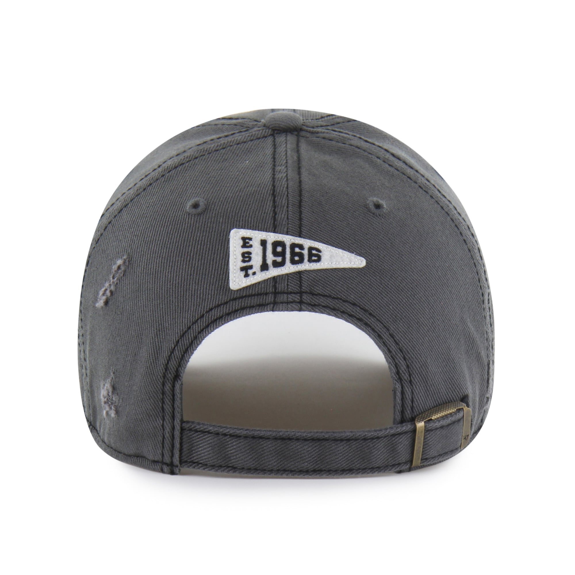 Men's '47  Charcoal Miami Dolphins Seymoore Clean Up Adjustable Hat