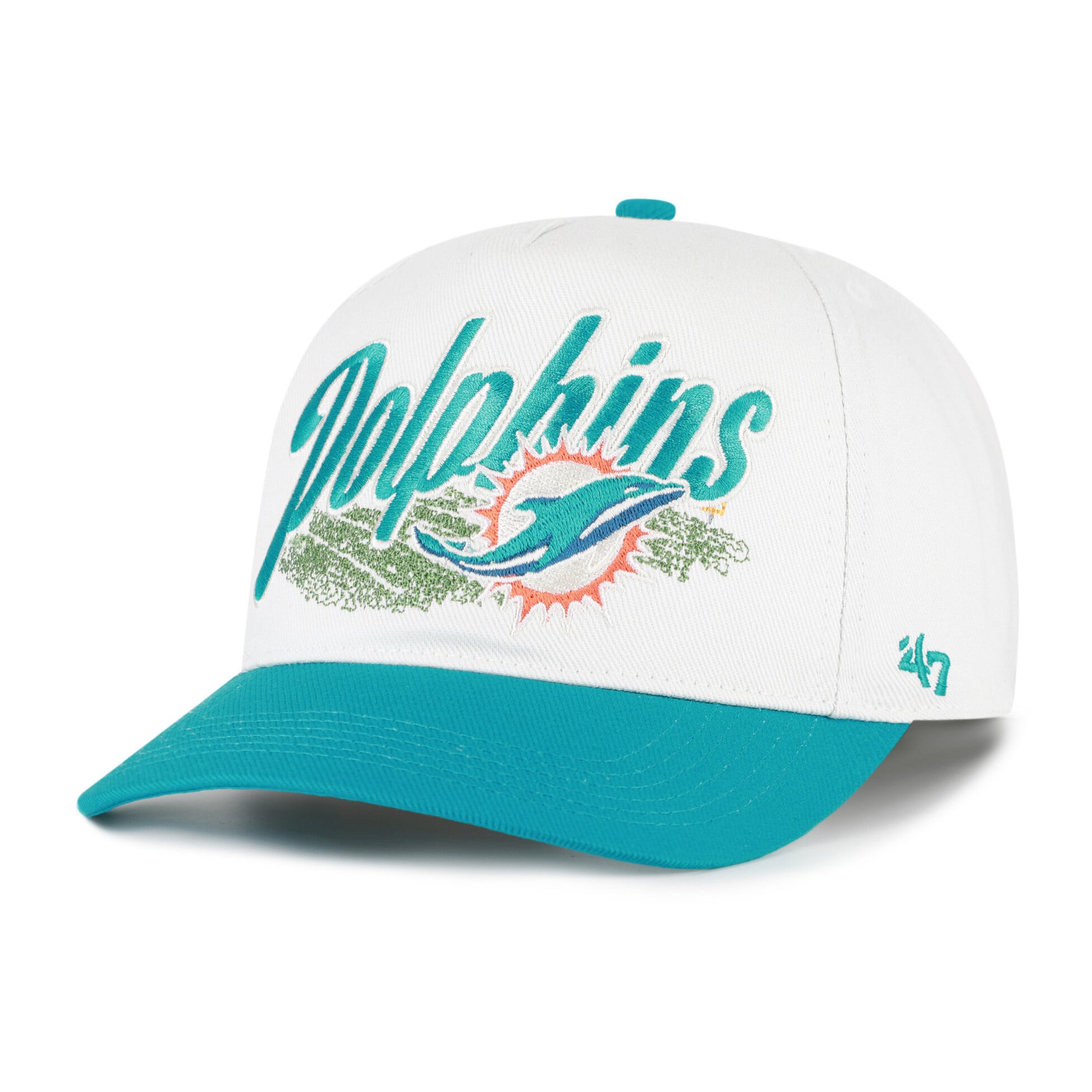 Men's '47 Cream Miami Dolphins Enfield Hitch Adjustable Hat