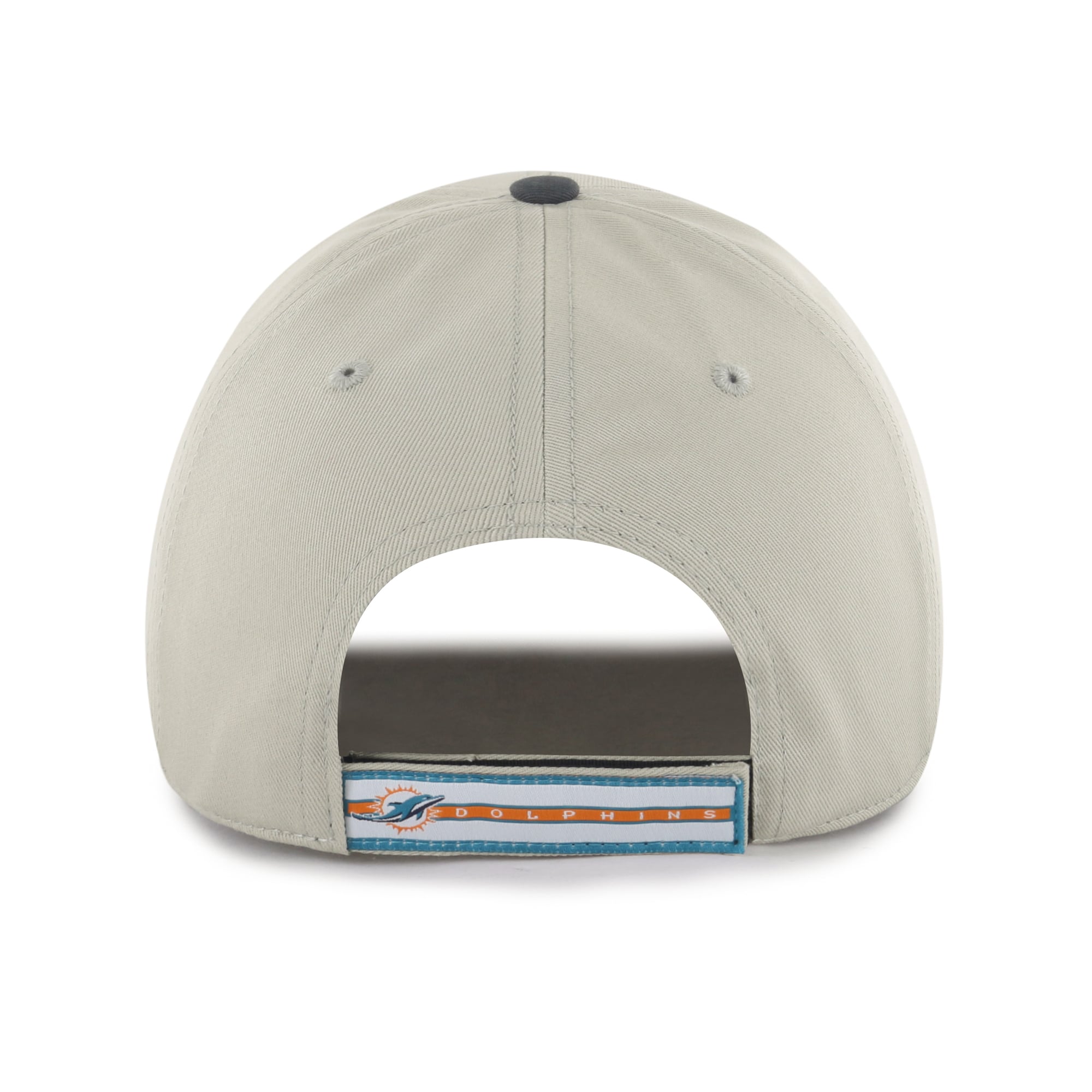 Casquette ajustable pour homme « 47 » grise/noire Miami Dolphins MVP avec inscription en demi-bloc