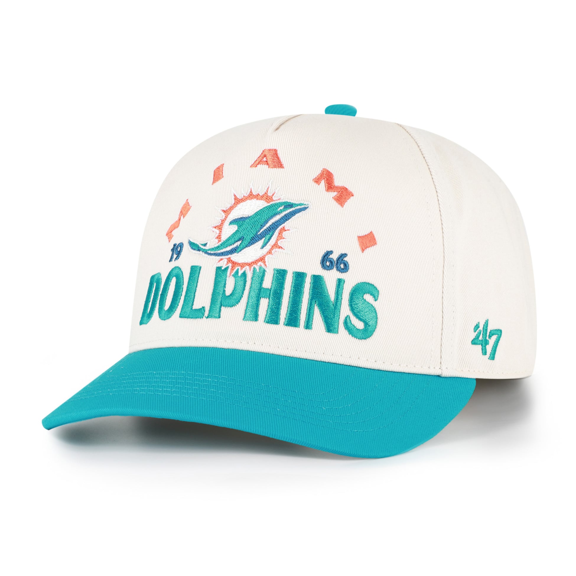 Men's '47 Natural Miami Dolphins  Arcitext Hitch Adjustable Hat