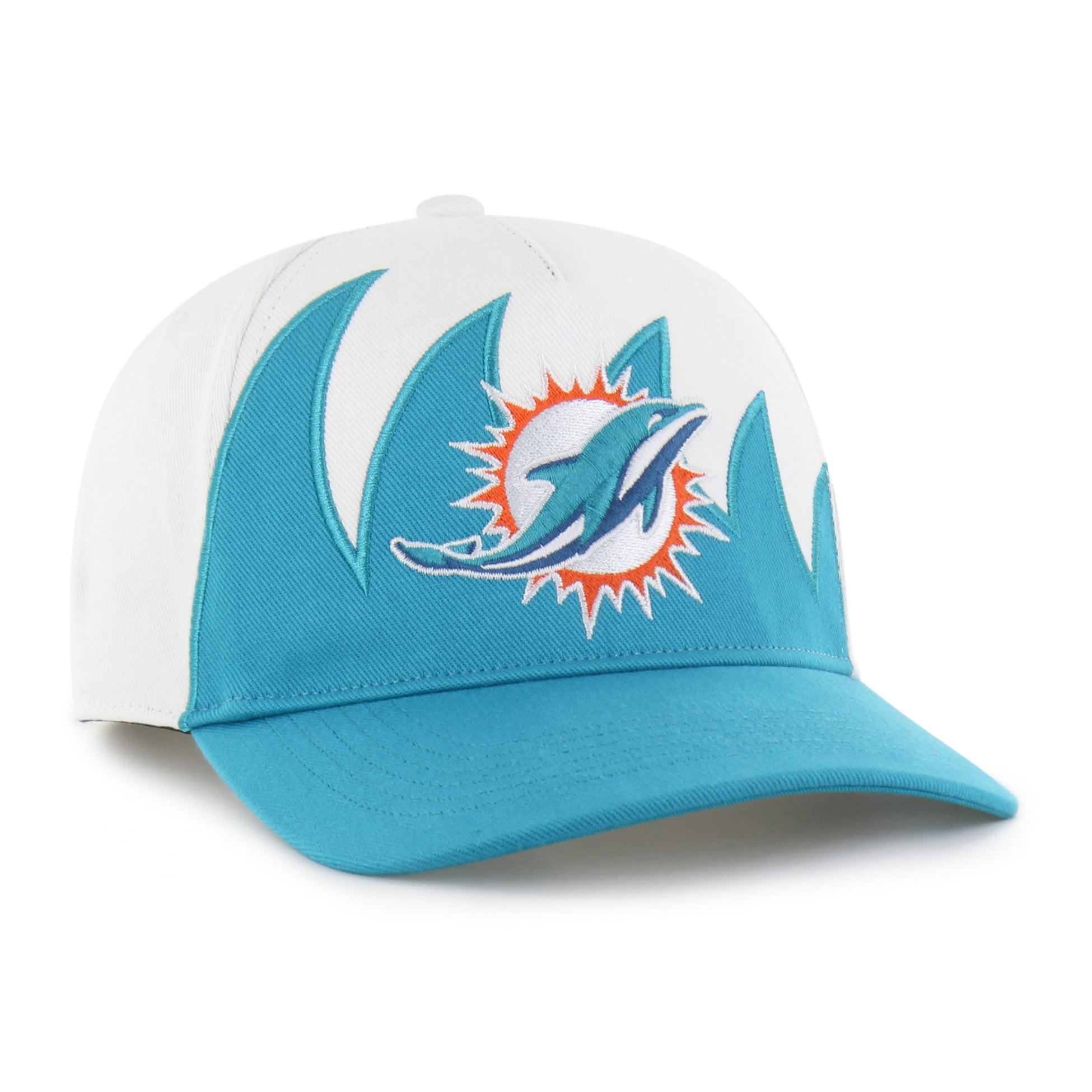 Men's '47 White Miami Dolphins Jagged Hitch Adjustable Hat