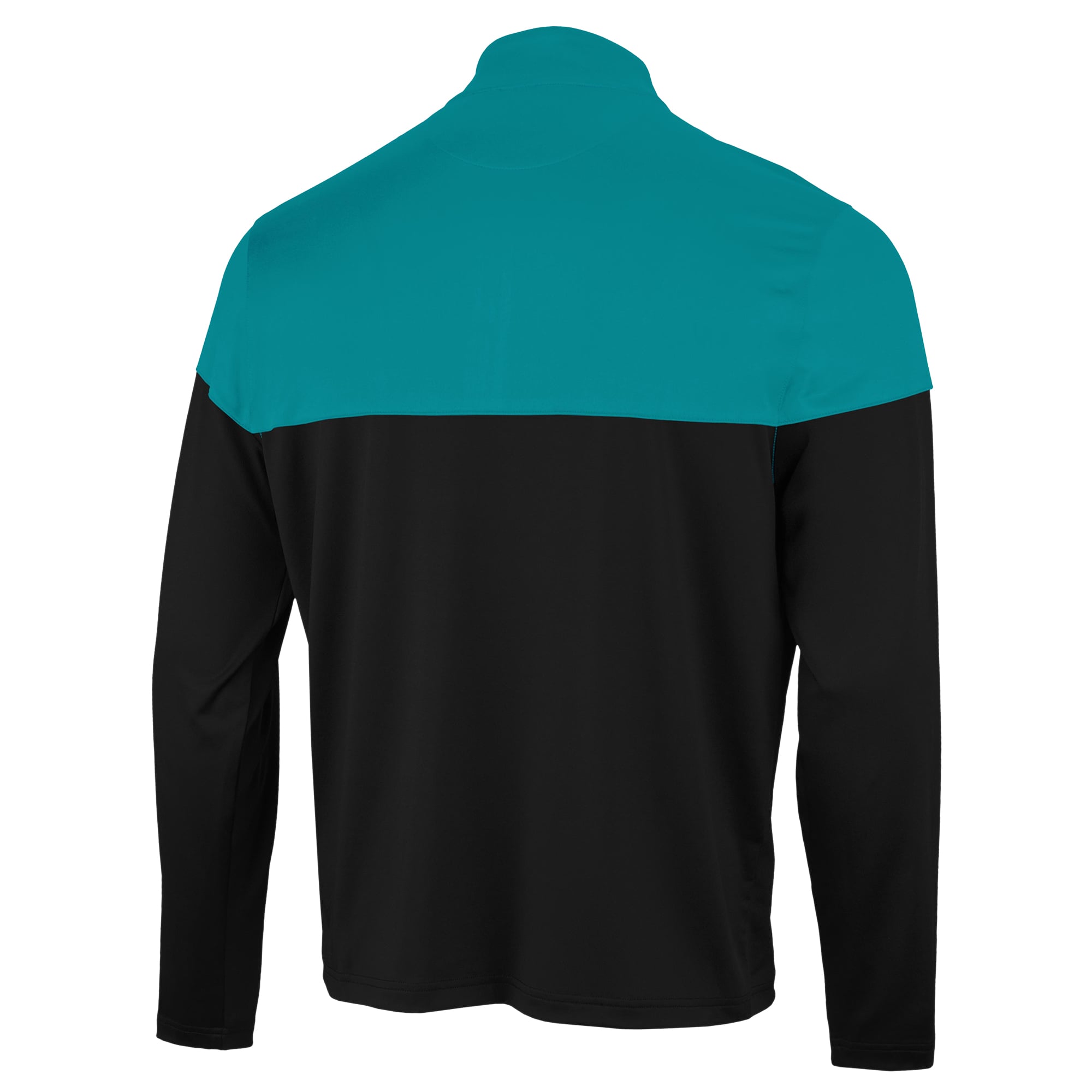 Pull à col zippé Antigua Hinder Miami Dolphins noir et turquoise pour homme