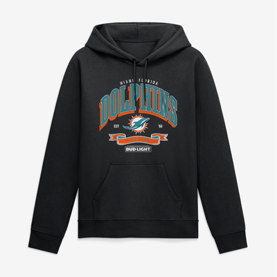 Miami Dolphins Bud Light Hoodie - Black
