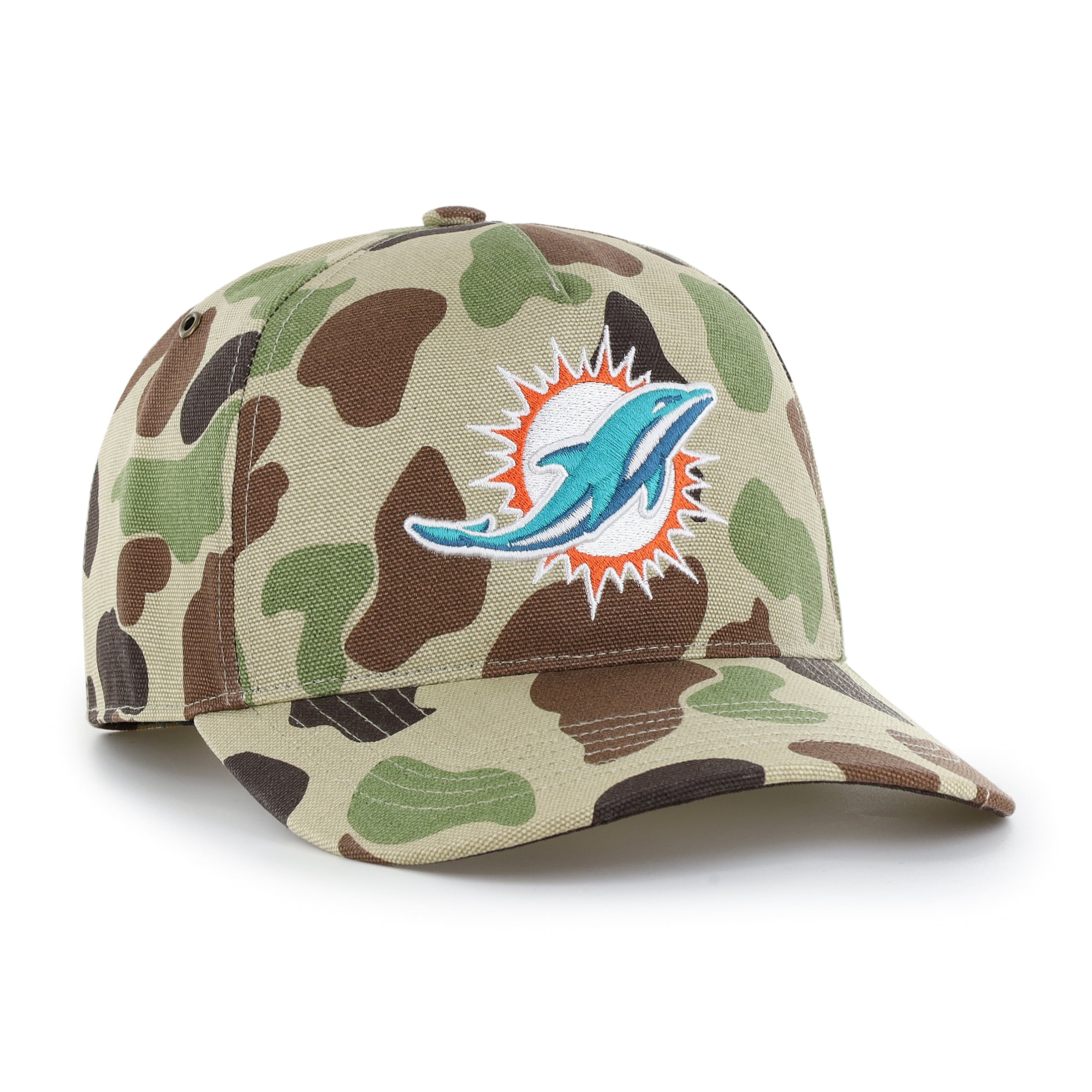 Casquette ajustable Carhartt x '47 Duck Camo Miami Dolphins Hitch pour homme