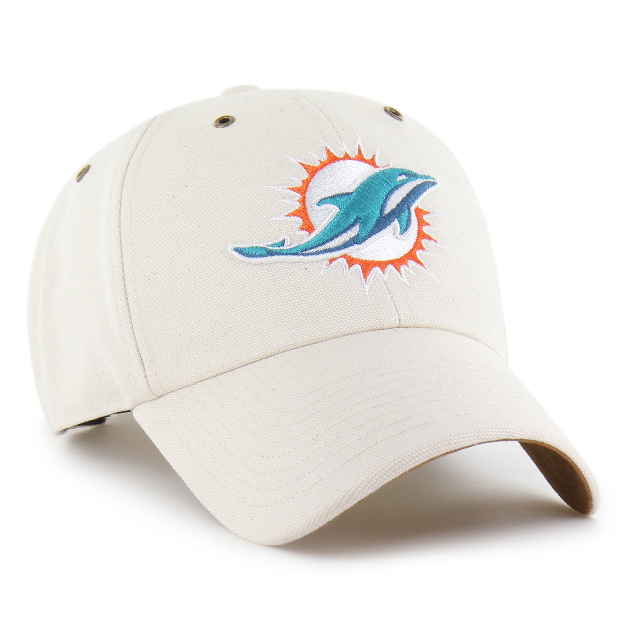 Casquette ajustable Carhartt x '47 Natural Miami Dolphins Undyed Clean Up pour homme