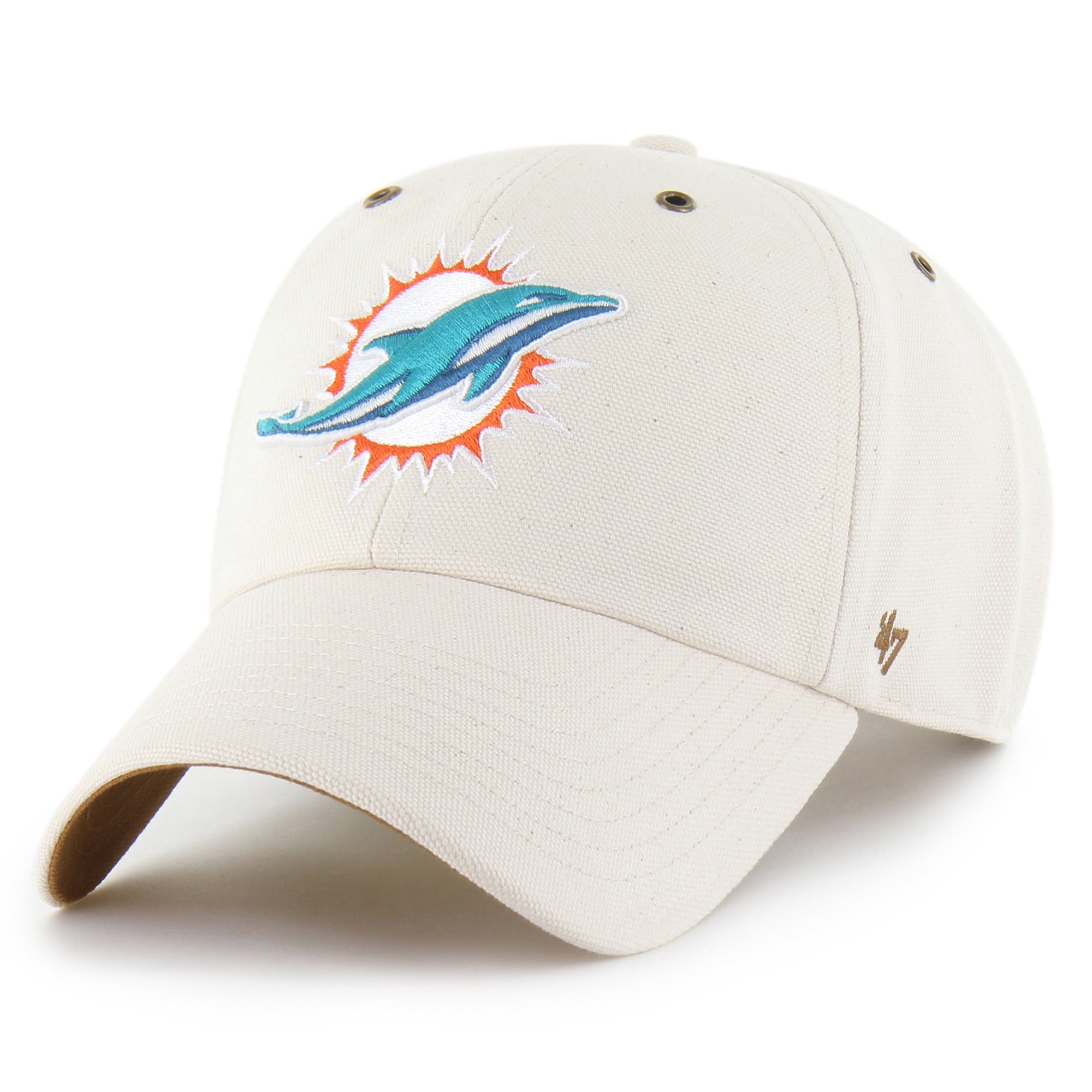 Casquette ajustable Carhartt x '47 Natural Miami Dolphins Undyed Clean Up pour homme