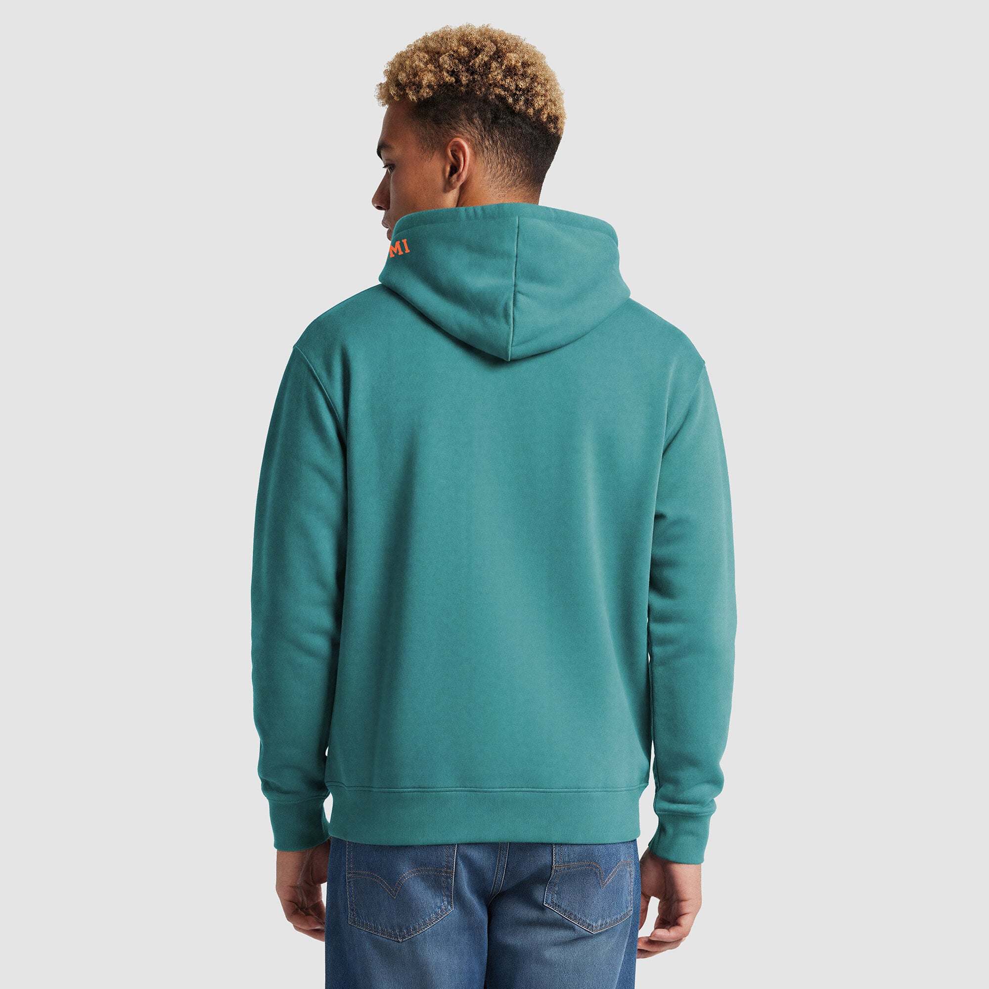 Men's Champion  Aqua/Orange Miami Dolphins Contrast Hoodie