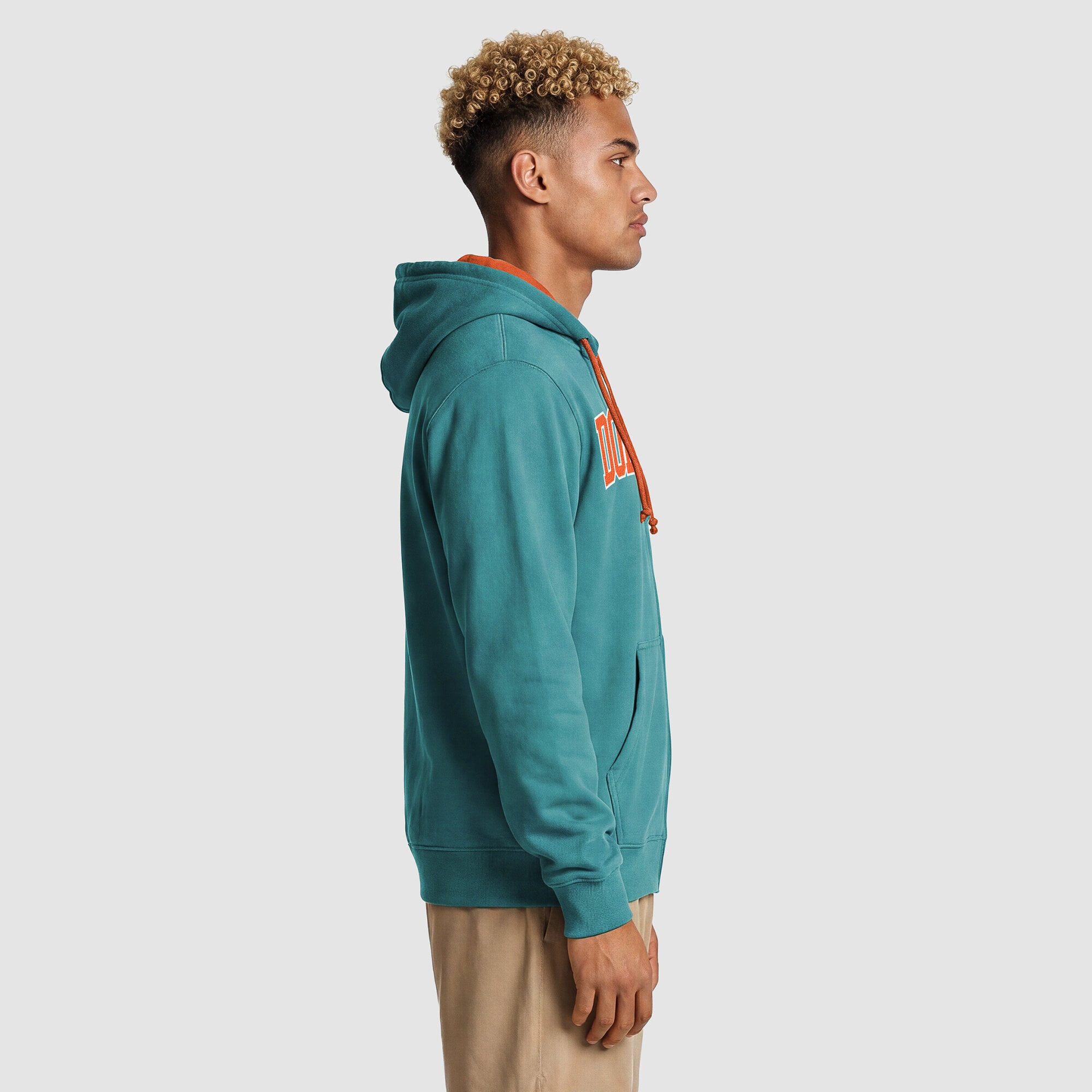 Sweat à capuche zippé Champion Aqua/Orange Miami Dolphins pour homme