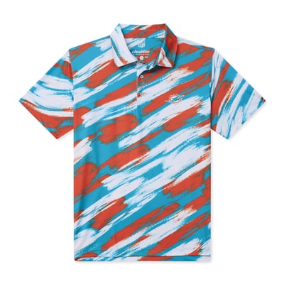 Miami Dolphins Chubbies Color Blitz Polo - Aqua