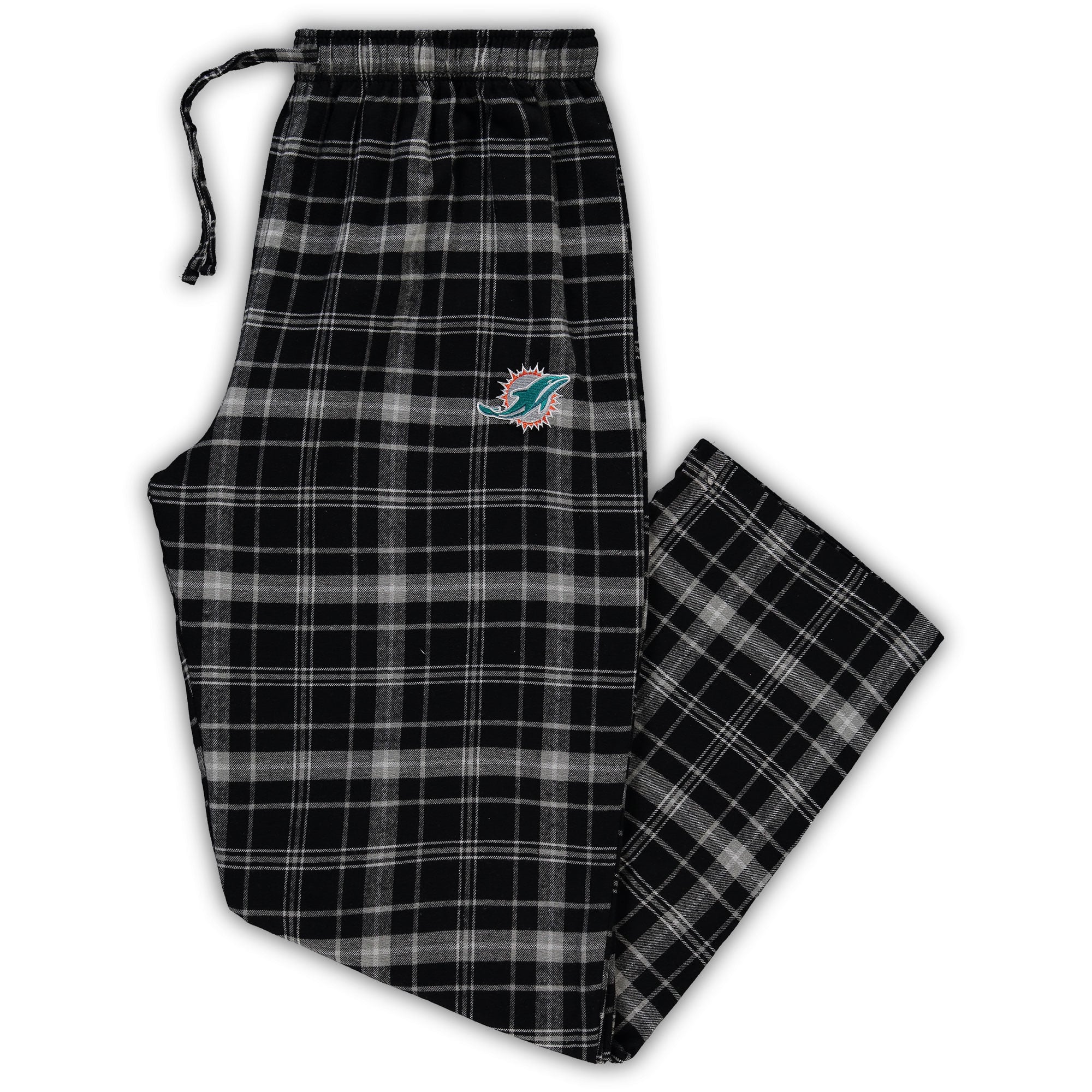 Men's Concepts Sport Black/Charcoal Miami Dolphins Big & Tall Ultimate Sleep Pant