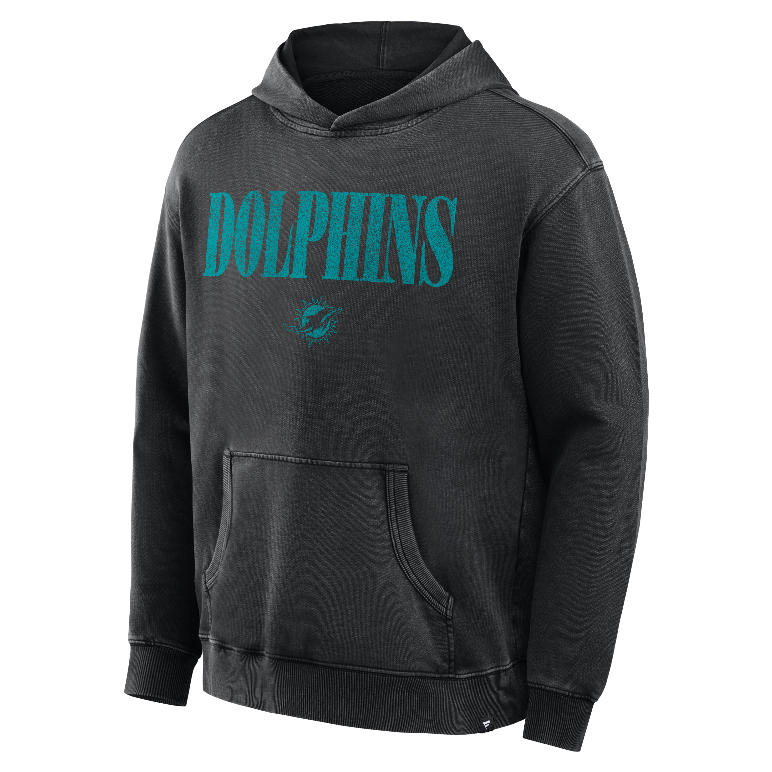 Men's Fanatics Black Miami Dolphins Relaxed Intense Rivalry French Terry Hoodie
