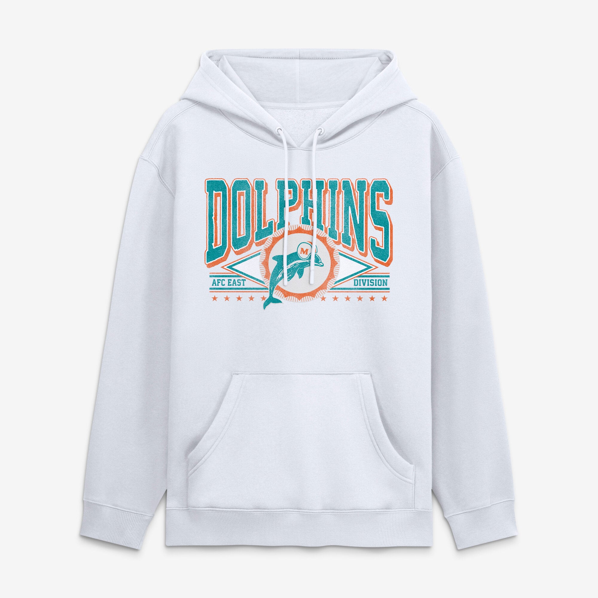 Men's Fanatics White Miami Dolphins Delay Of The Game Legacy Fleece Hoodie