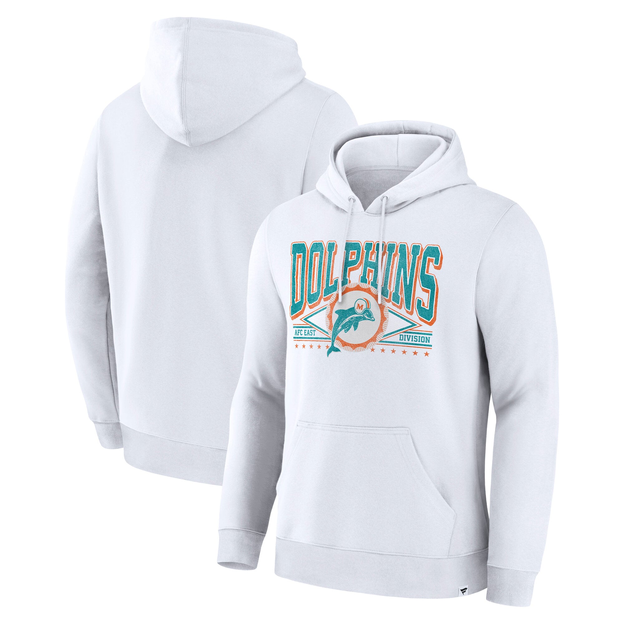 Men's Fanatics White Miami Dolphins Delay Of The Game Legacy Fleece Hoodie