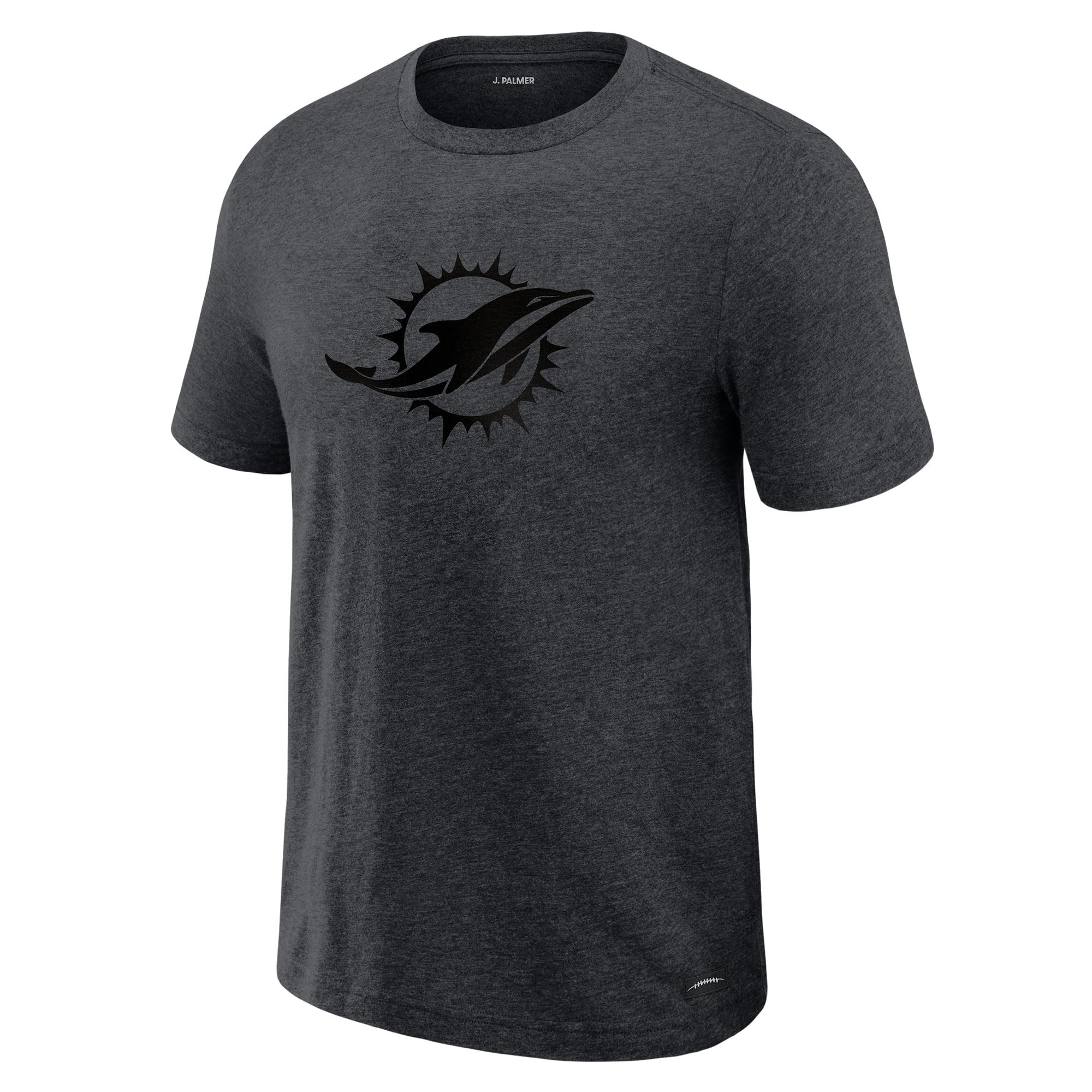 Men's J. Palmer  Graphite Miami Dolphins Players Lounge Tri-Blend T-Shirt