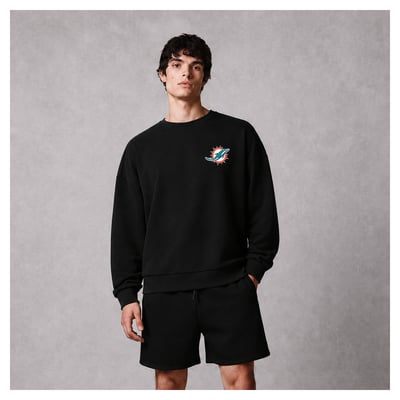 Miami Dolphins Levelwear Traverse Luxe Zone Sweatshirt - Black