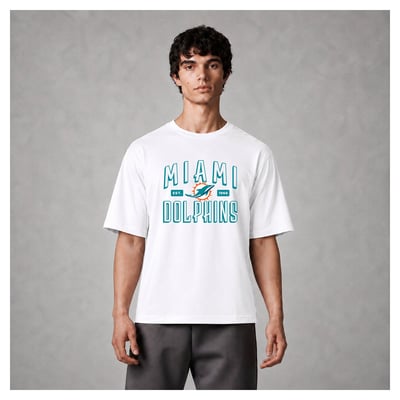 Miami Dolphins Levelwear Luxe Moment Stronghold Knit T-Shirt - White