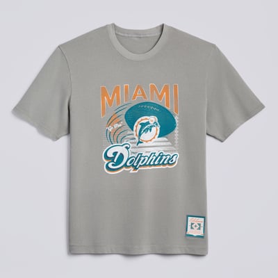 Miami Dolphins lululemon Heavyweight Cotton T-Shirt - Dilute Wash Pavement Grey