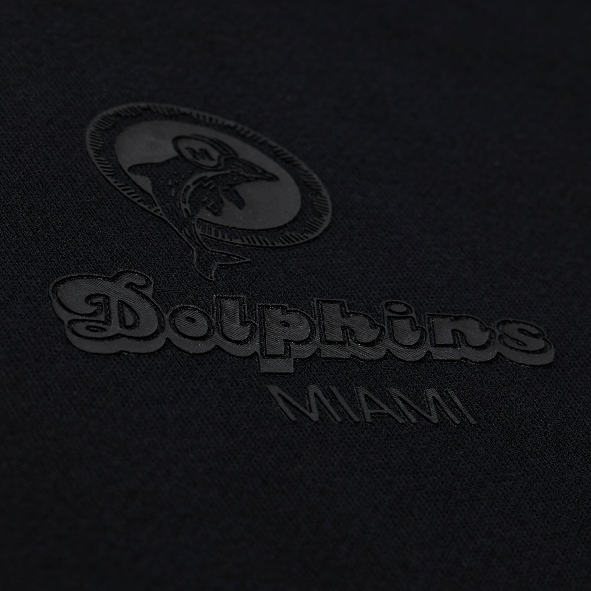 Sweat-shirt en polaire Mitchell & Ness Core Essentials Micro Logo Noir Miami Dolphins pour homme
