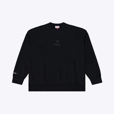 Miami Dolphins Mitchell & Ness Core Essentials Micro Logo Fleece Sweatshirt - Black
