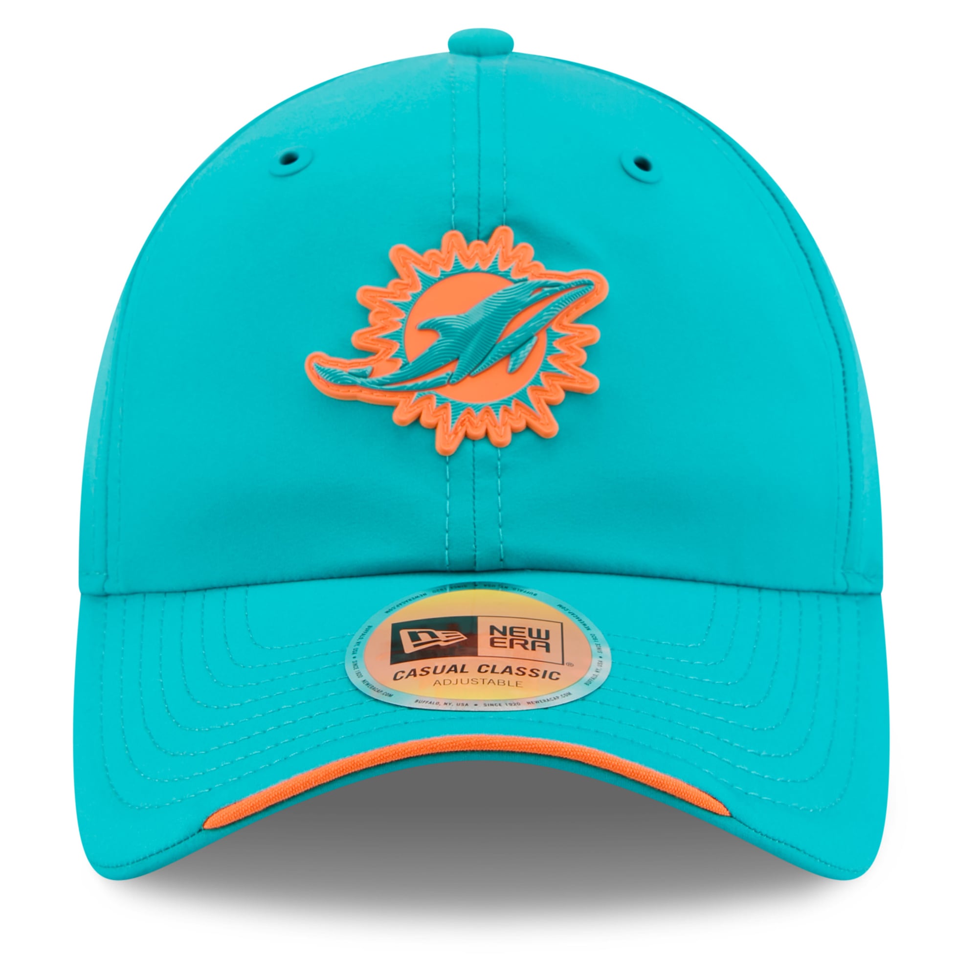 Men's New Era Aqua Miami Dolphins 2026 Sideline Casual Classic Adjustable Hat