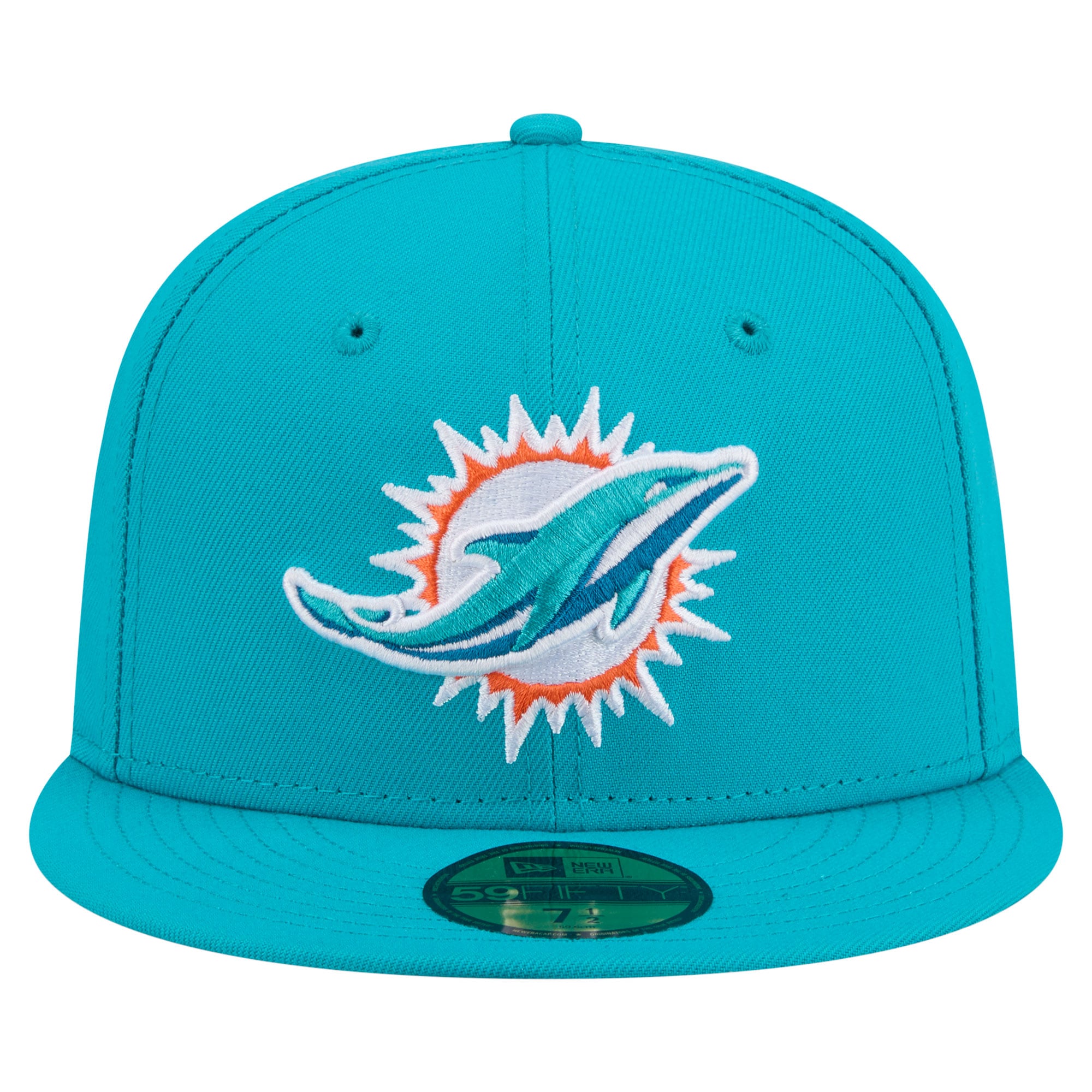 Men's New Era Aqua Miami Dolphins 59FIFTY Fitted Hat