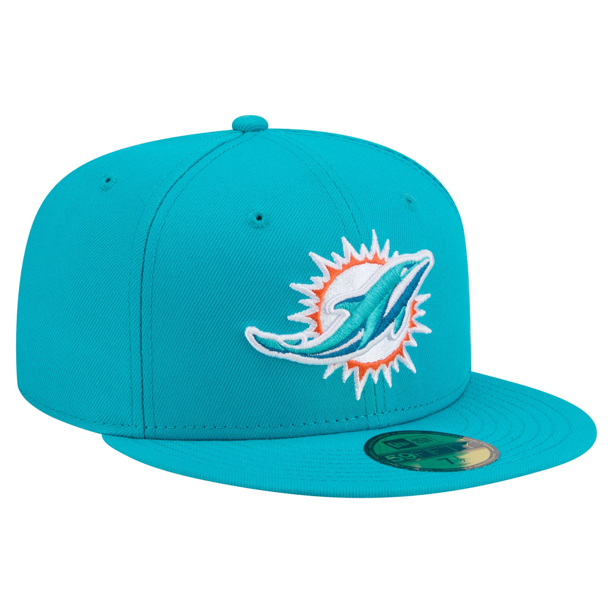 Men's New Era Aqua Miami Dolphins 59FIFTY Fitted Hat