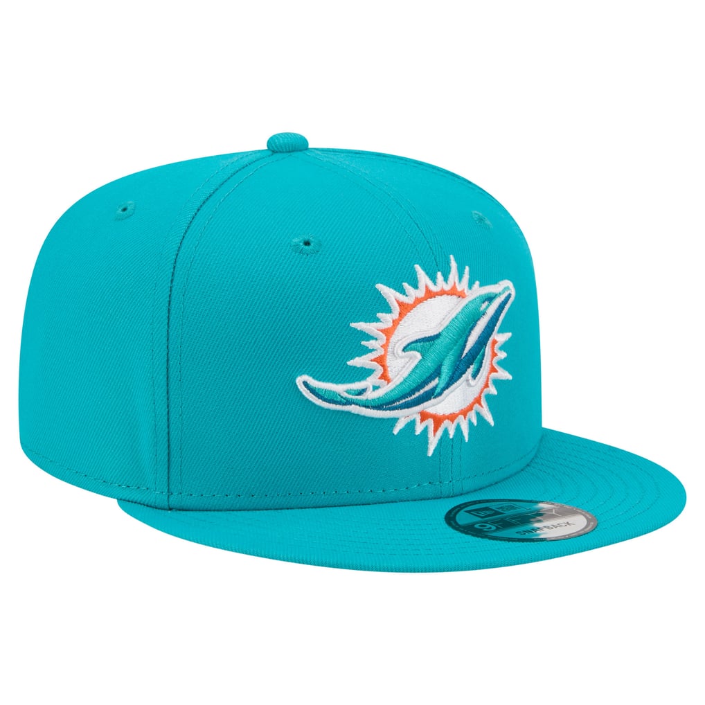 Men's New Era Aqua Miami Dolphins 9FIFTY Snapback Hat