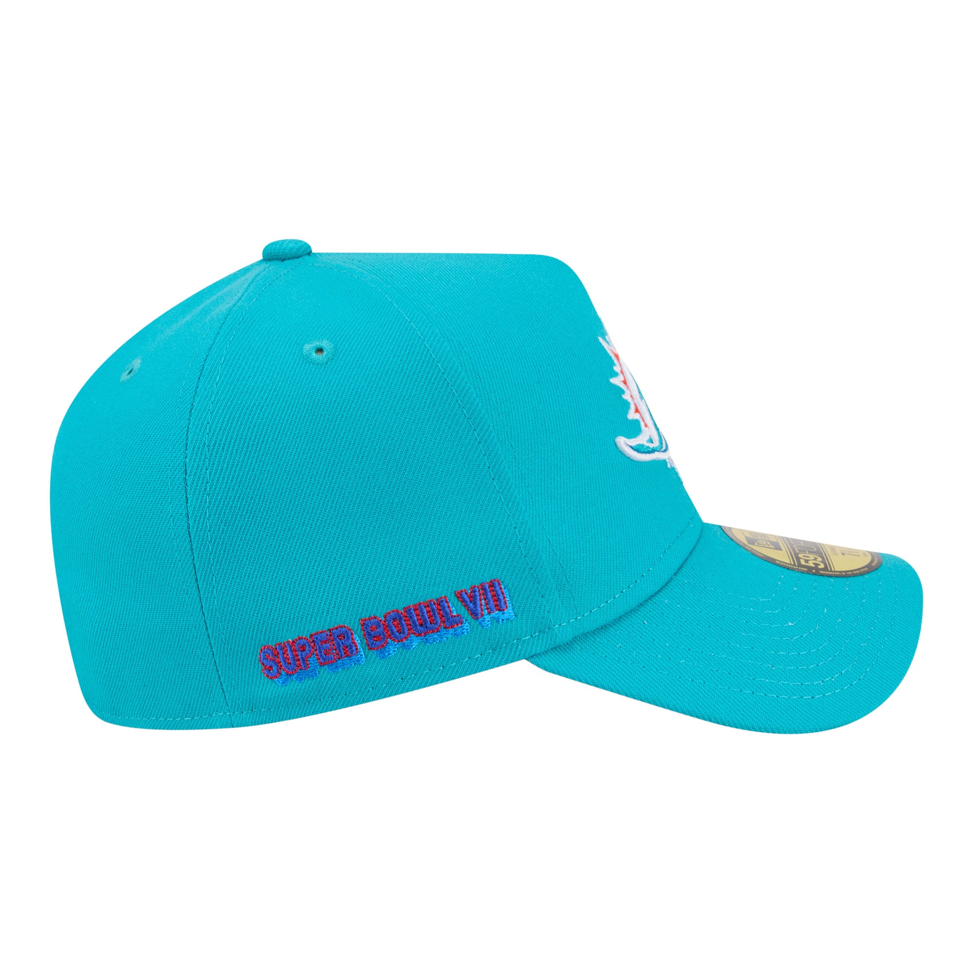 Casquette ajustée New Era Aqua Miami Dolphins A-Frame 59FORTY pour homme