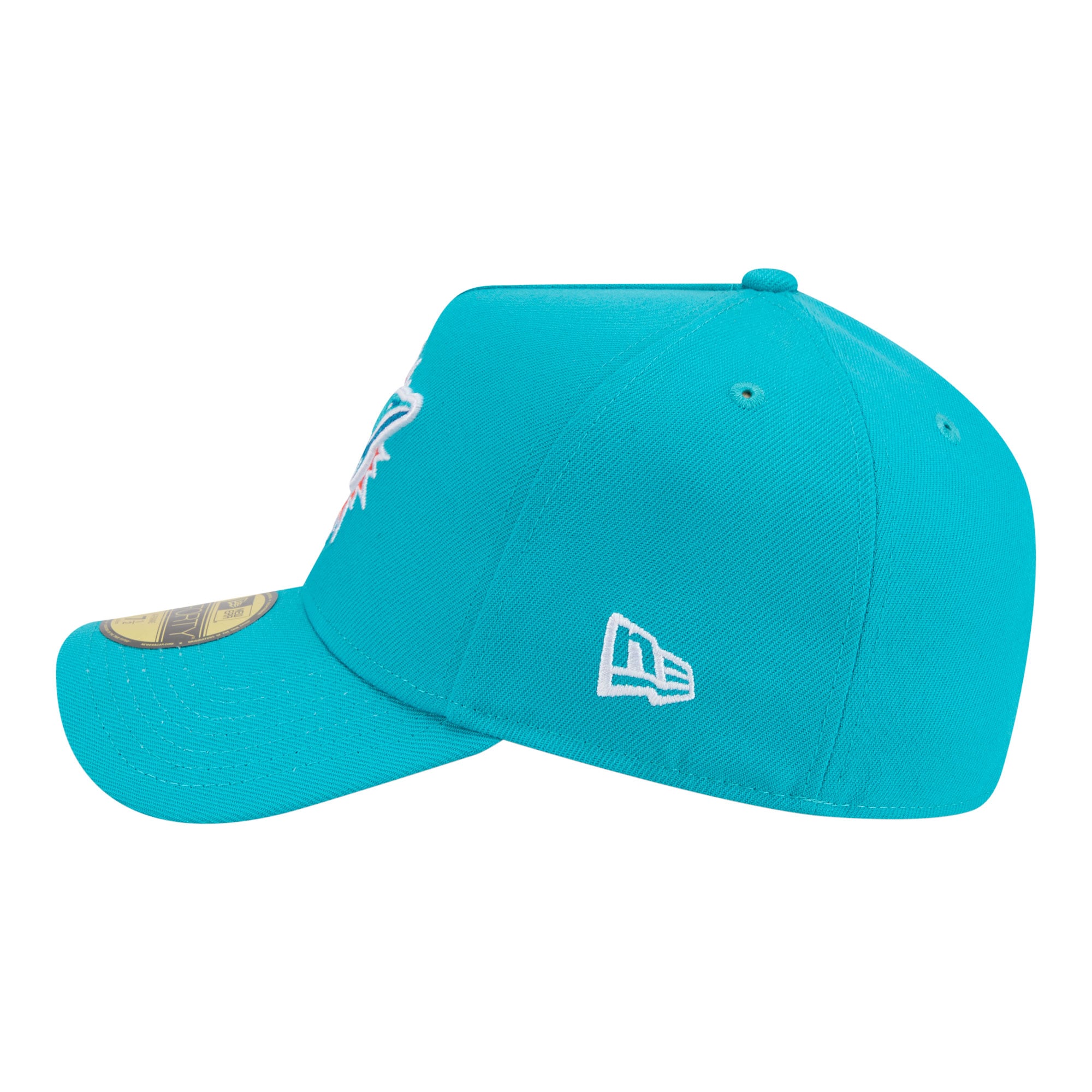 Casquette ajustée New Era Aqua Miami Dolphins A-Frame 59FORTY pour homme