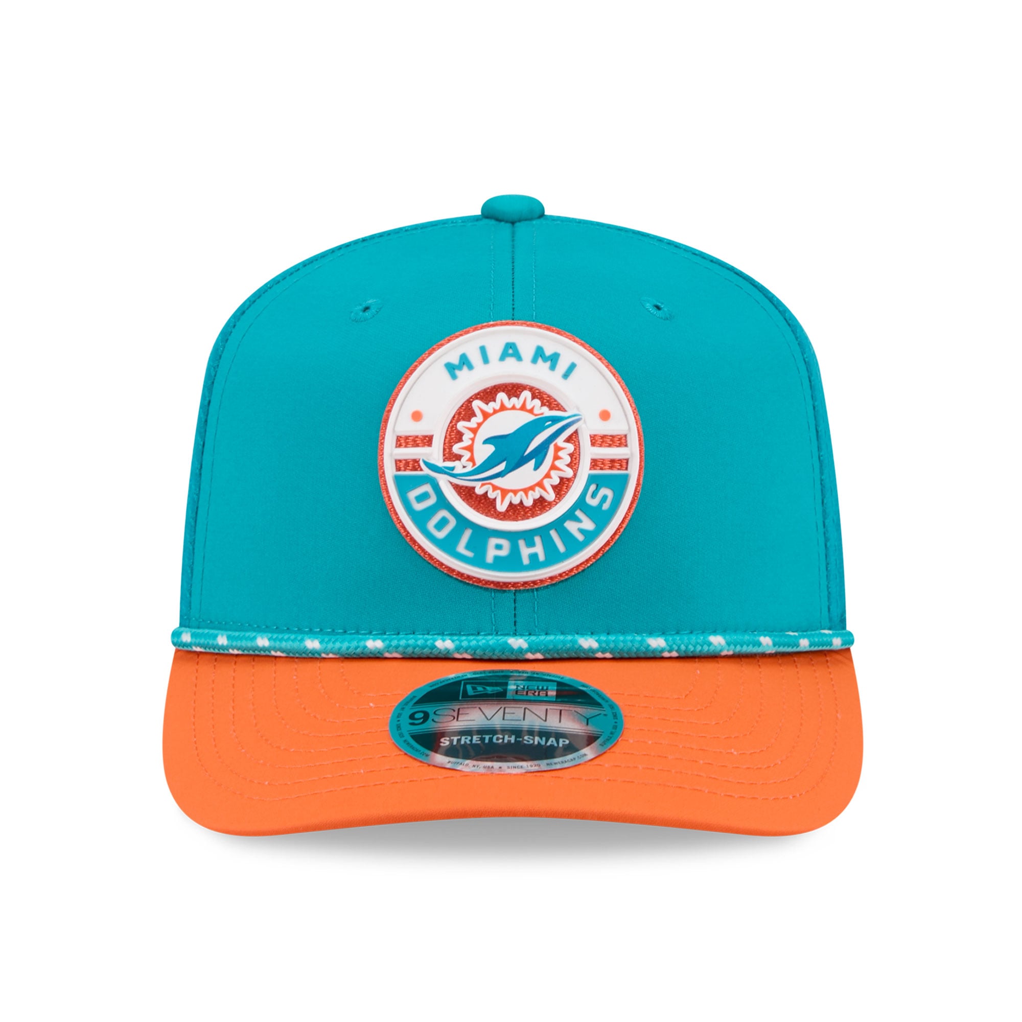 Casquette ajustable New Era Aqua Miami Dolphins Game 9SEVENTY pour homme