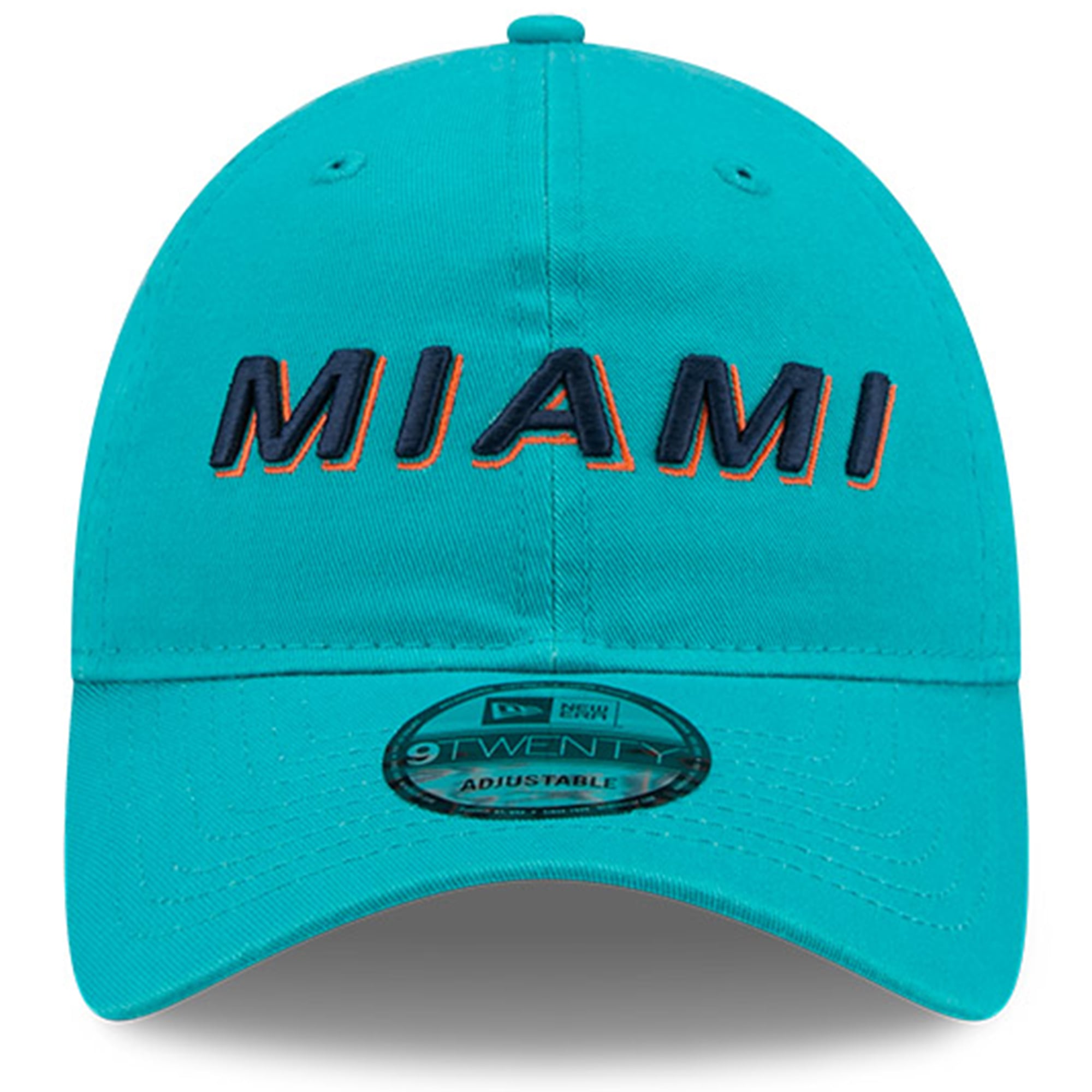Men's New Era Aqua Miami Dolphins Rivalries Collection Team 9TWENTY Adjustable Hat