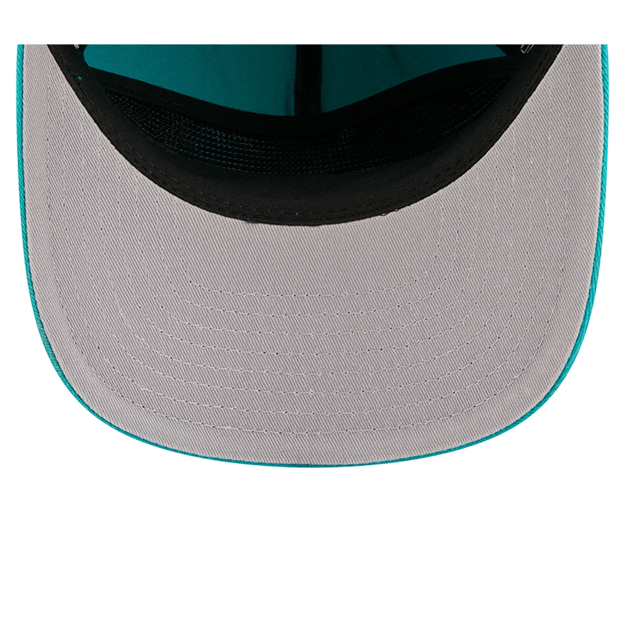 Men's New Era Aqua Miami Dolphins Stacked 19TWENTY Adjustable Hat